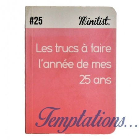 Carnet Minilist n°25 «Les trucs à faire l'année de mes 25 ans »