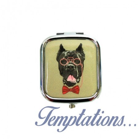 Miroir de sac motif chien