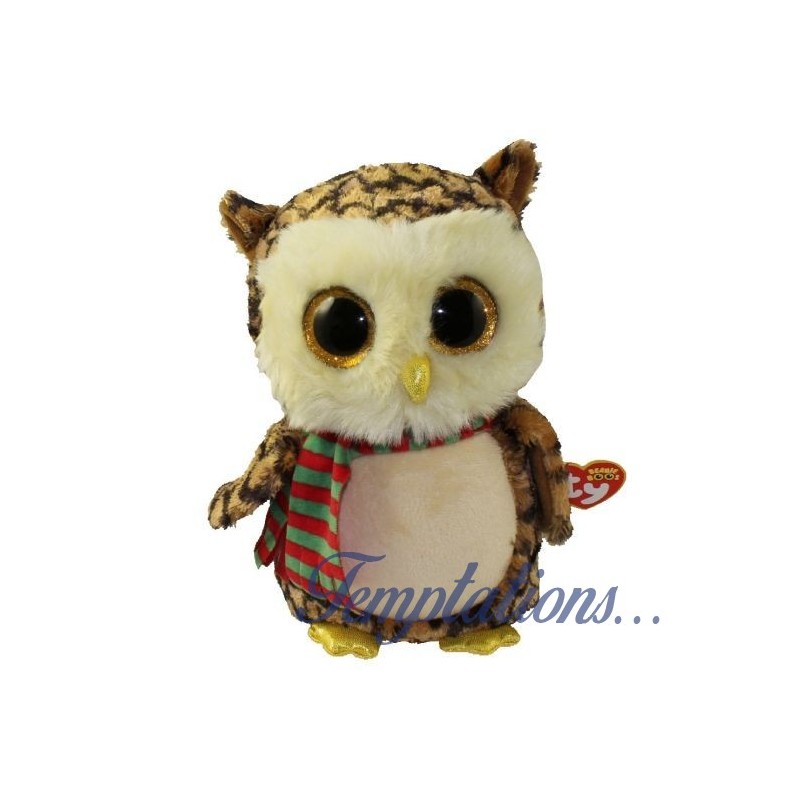 Peluche - hibou avec écharpe- Ty Beanie Boo's