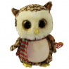 Peluche - hibou avec écharpe- Ty Beanie Boo's