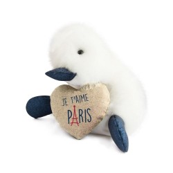 Peluche Coin Coin "Paris je t'aime - 30 cm