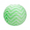 Lanterne Boule papier décor Chevron