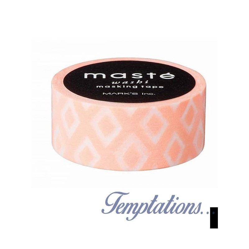 Masking Tape Masté Orange clair diamond polka-Mark’s Europe