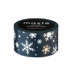 Masking Tape Masté Noir etoiles des neiges -Mark’s Europe