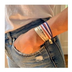 Bracelet Satin Lucky Team - "Tout est possible...ensemble"