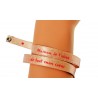 Bracelet Satin Lucky Team - "Maman je t'aime... de tout mon coeur"