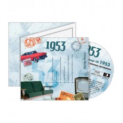 Carte CD Anniversaire année 1953