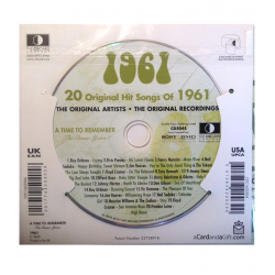 Carte CD Anniversaire année 1961