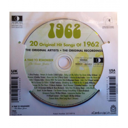 Carte CD Anniversaire année 1962