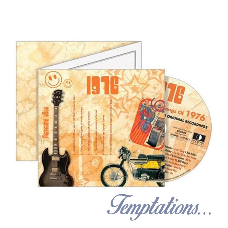 Carte CD Anniversaire année 1976