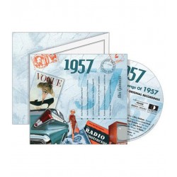 Carte CD Anniversaire année 1957