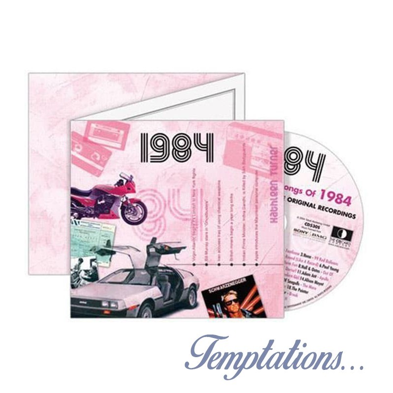 Carte CD Anniversaire année 1984