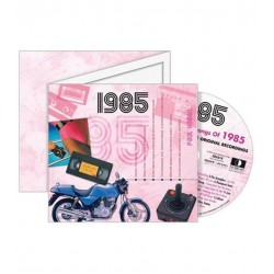 Carte CD Anniversaire année 1985