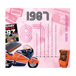 Carte CD Anniversaire année 1987