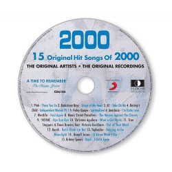 Carte CD Anniversaire année 2000