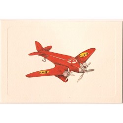 Carte Rossi "Avion rouge à...