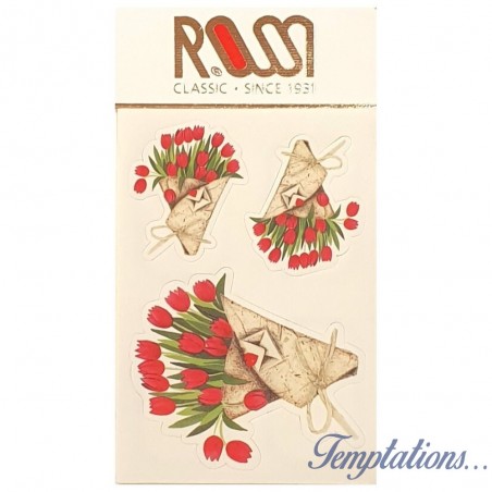 Stickers Rossi Classic “Bouquet de tulipes rouges"