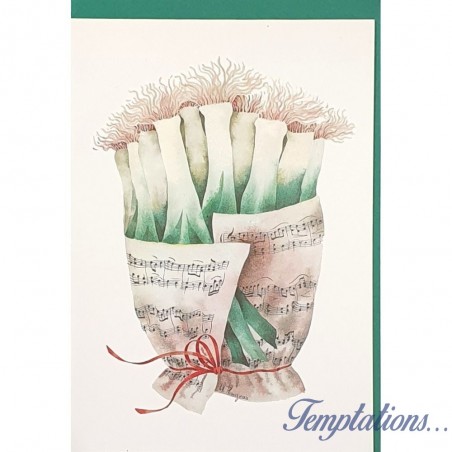 Carte « Bouquet de Poireaux » Christine Thouzeau