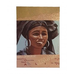 Carte postale "Jeune femme Touareg"- Gérard Chassot