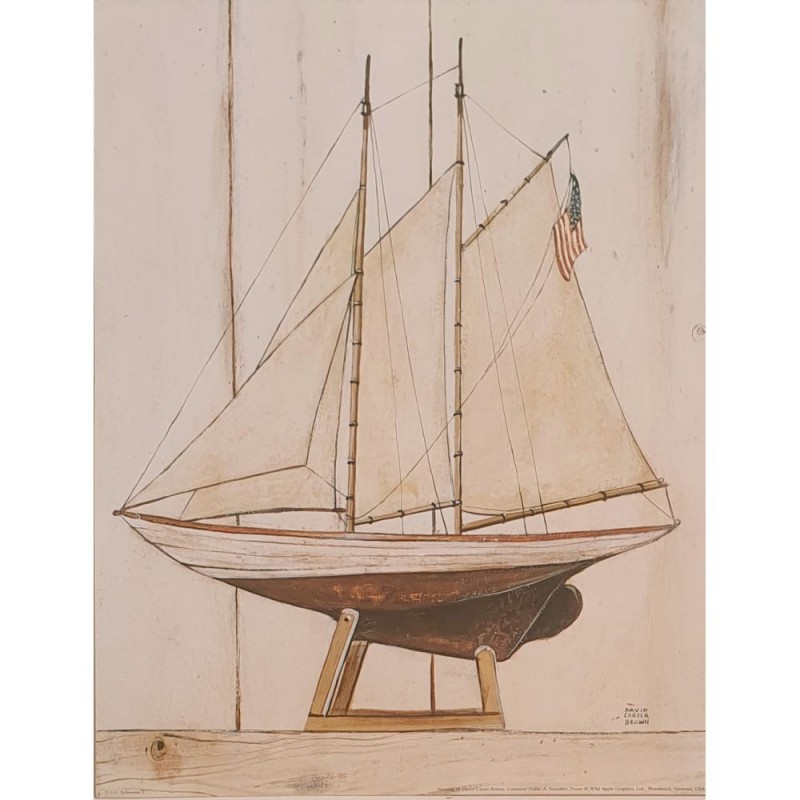 Image Maquette de bateau " Shooner I " David Carter Brown