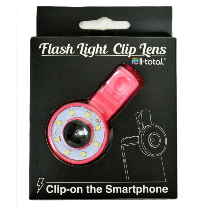 Flash Light clip Lens rose - I-Total