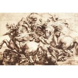 Carte double Rossi " La bataille d'Anghiari " Pieter Paul Rubens