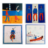 Lot de 4 cartes sur le thème Breton – Laly