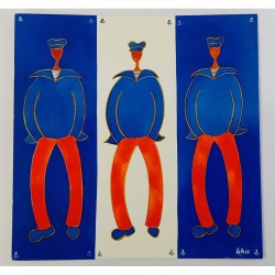 Lot de 4 cartes sur le thème Breton – Laly