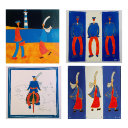 Lot de 4 cartes sur le thème Breton – Laly