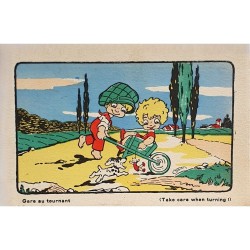 Lot de 6 cartes postales anciennes humoristiques