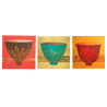 Lot de 3 images bowl fleuris -  Arnie Fisk