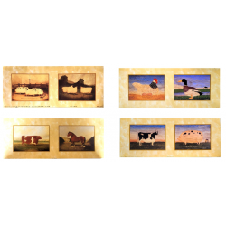 Lot de 4 images Animaux de la ferme - M.Wiscombe