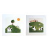 Assortiment de 2 Cartes “Les vaches » Aude Poirot