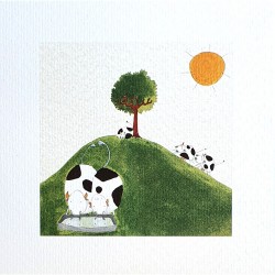 Assortiment de 2 Cartes “Les vaches » Aude Poirot