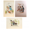 Lot de 3 images vintages Germaine Bouret