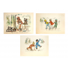 Lot de 3 images vintages Germaine Bouret