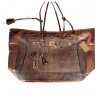 Sac cabas bronze imitation python