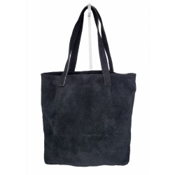 Sac en suédine noir motif attrape-rêves avec pampilles