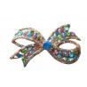 Broche nœud en strass multicolores  - L'officiel Roma