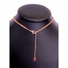 Collier pendentif sphère grenat  - L'officiel Roma