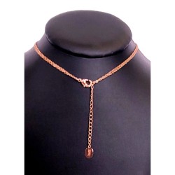 Collier pendentif sphère bleu - L'officiel Roma