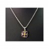 Collier argent 925 pendentif fleur