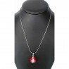 Collier pendentif coccinelle AG925