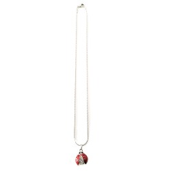 Collier pendentif coccinelle AG925