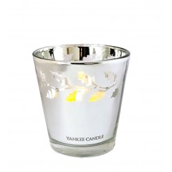 Photophore en verre feuilles de houx -Yankee candle