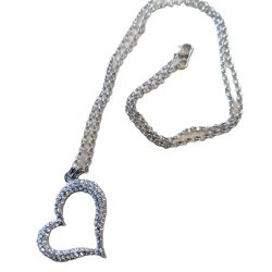 Collier avec pendentif cœur ajouré - L'officiel Roma