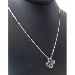 Collier argent trèfle ajouré – Brin d’Amour