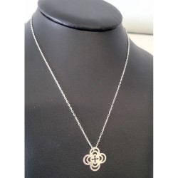 Collier argent trèfle ajouré – Brin d’Amour