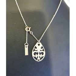 Collier argenté avec pendentif Venezia - Brin d'Amour