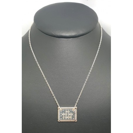 Collier Petit Beurre argent GM-Brin d’Amour